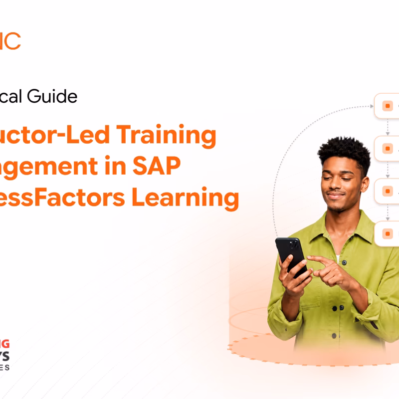 Instructor-led training management workflow with attendance tracking and SAP SuccessFactors Learning
