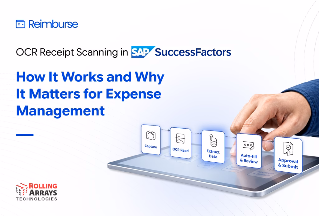 OCR receipt scanning workflow for SAP SuccessFactors expense management