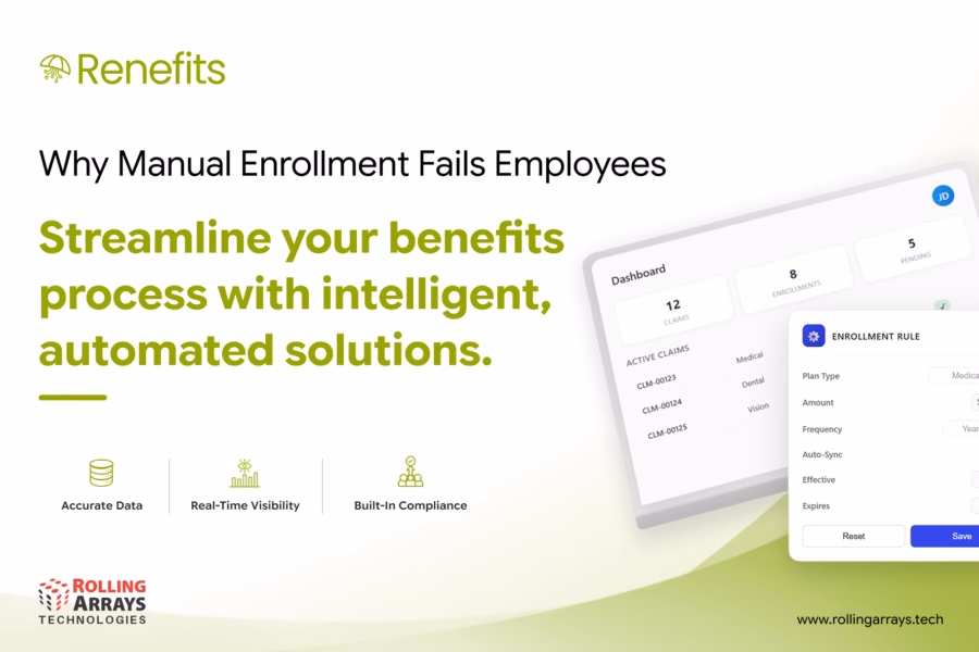 HR team correcting errors from manual employee benefits enrollment