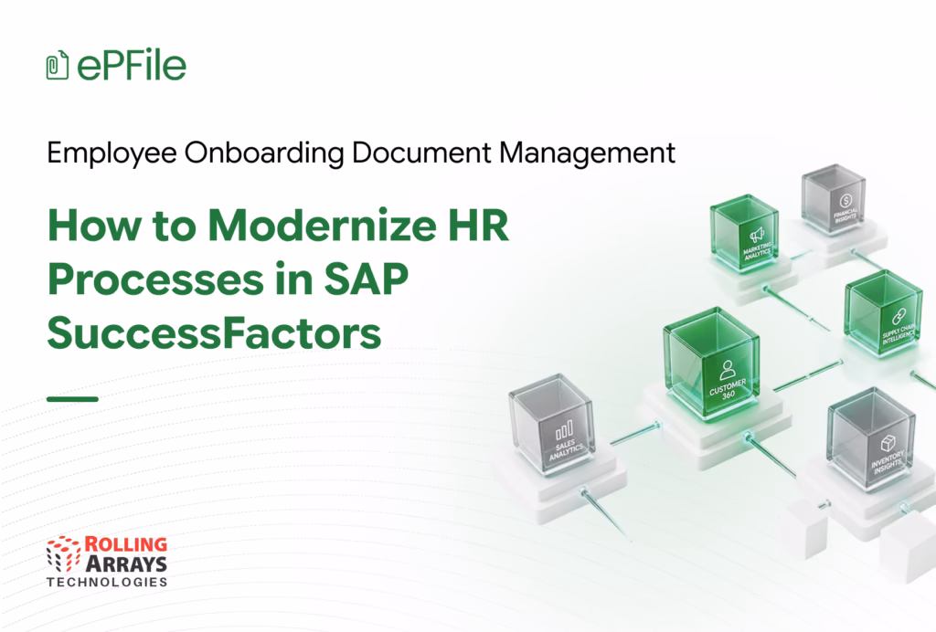 Employee onboarding document management in SAP SuccessFactors using a digital employee file