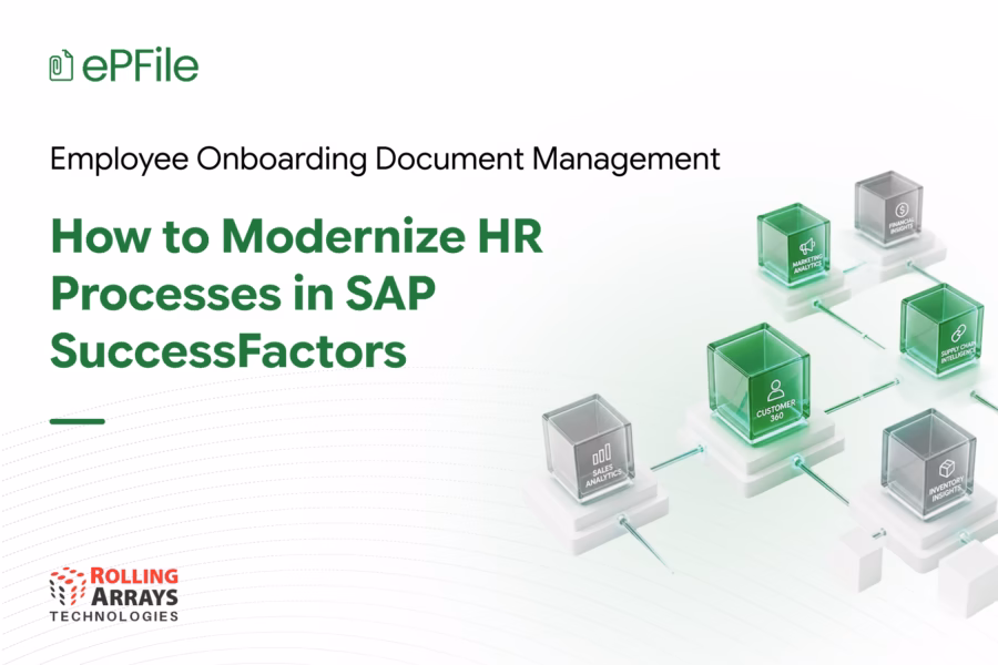 Employee onboarding document management in SAP SuccessFactors using a digital employee file