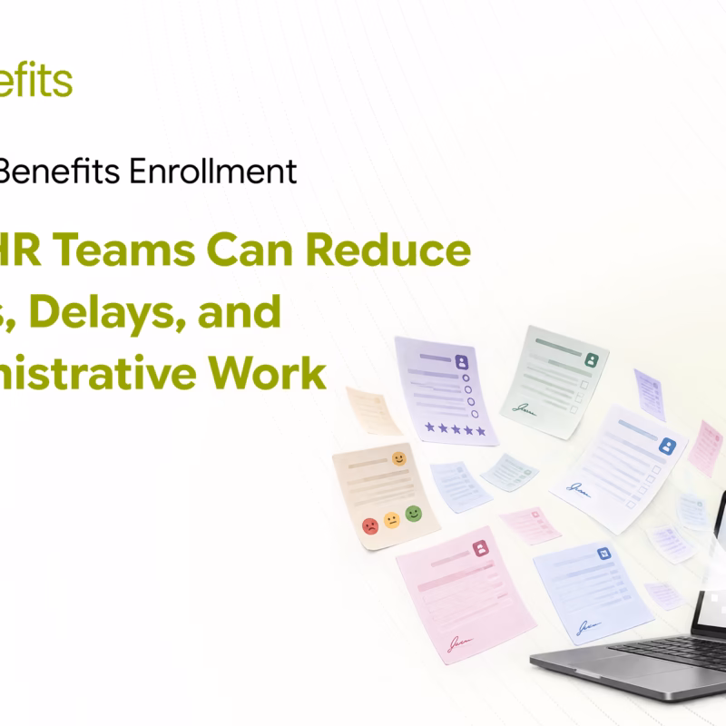 HR team managing manual employee benefits enrollment and correcting errors